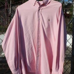 Pink button up Ralph Lauren shirt